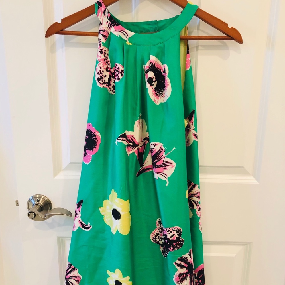 J.Crew open back satin dress